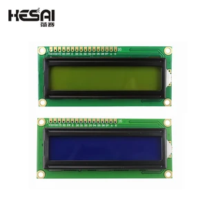 Blue Screen Yellow-Green Screen IIC/I2C 1602 LCD Screen Module LCD1602A Blue Screen With Module Behind