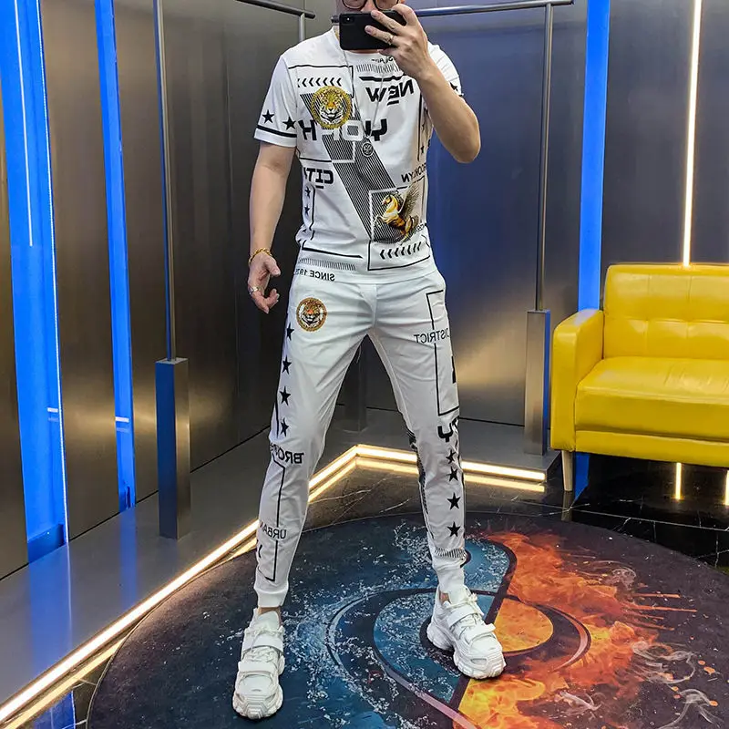 Наряды из ледяного шелка для мужчин лето 2021 модный красивый спортивный