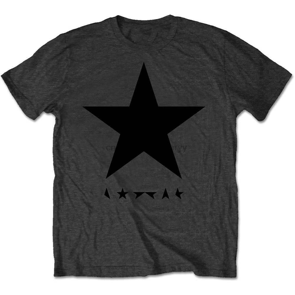 

David Bowie 'Blackstar (Black Star On Grey)' T-Shirt - NEW OFFICIAL! 100% Cotton Brand New T Shirts