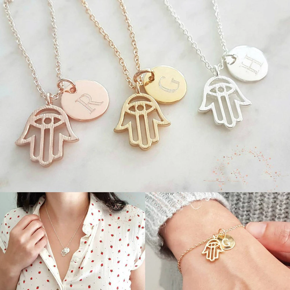 FYW персонализированные модные из нержавеющей стали Хамса подвеска в форме руки