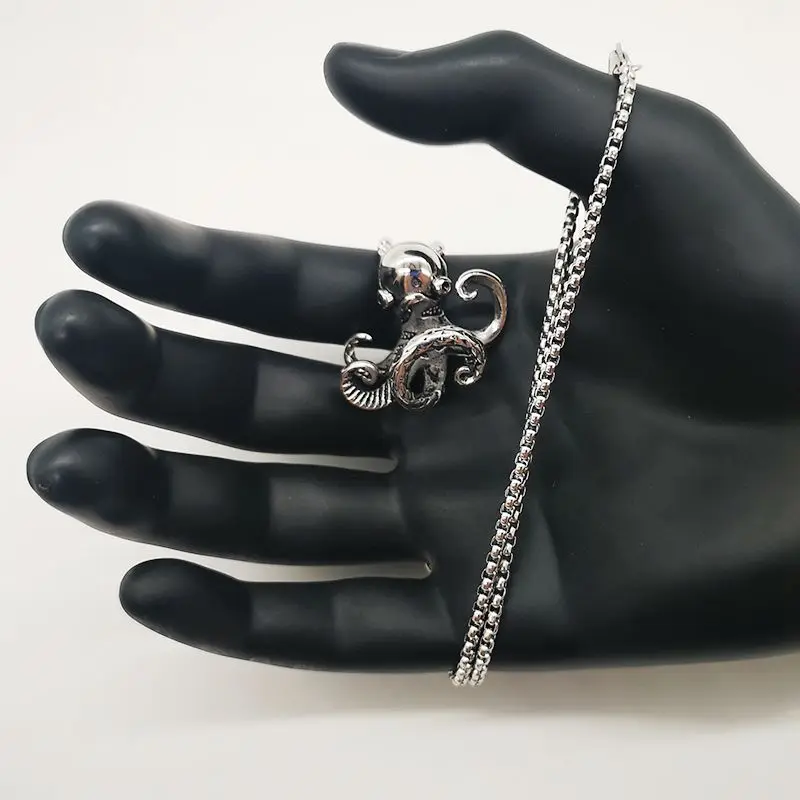 2019 Новый осьминог мужские животные рокер панк хип хоп из нержавеющей стали кулон