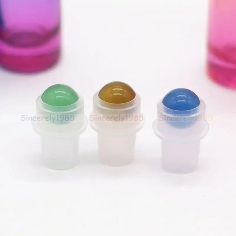Glass Rollers for 10ml Glass Roll on Bottle Refillable Essential Oil Aromatherapy Perfume Gradient Bottle