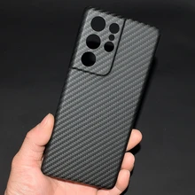carbon fiber phone case for Samsung Glaxy S21 Plus Ultra 5G Aramid fiber business cover ultra-thin lightweight S21 ultra shell