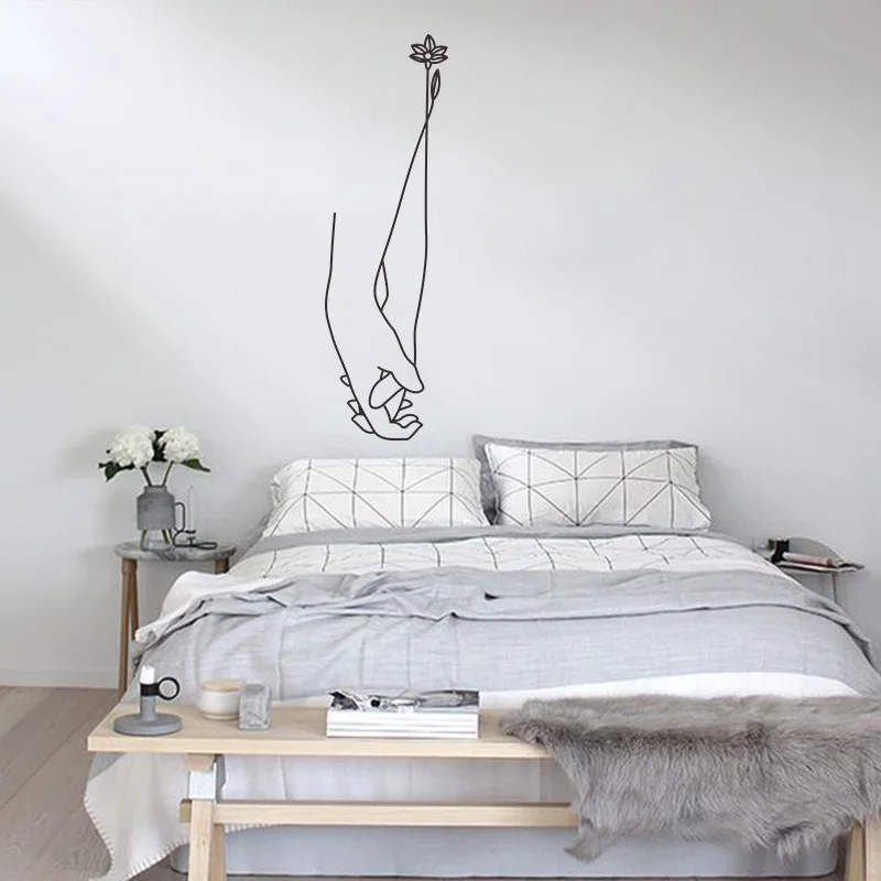 Две руки бумажные настенные наклейки Ins домашний декор | Дом и сад