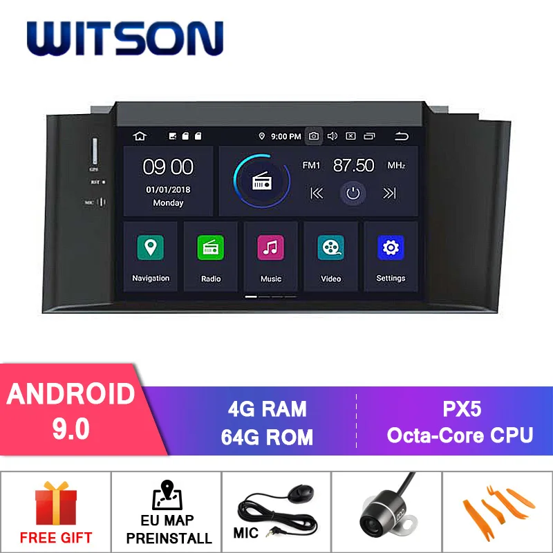 PX5 Android 9.0 WITSON Android 9,0 ips HD экран для CITROEN C4L 2012 автомобильный DVD стерео 4 Гб ОЗУ+ 64 Гб Вспышка 8 Восьмиядерный+ DVR/wifi+ DSP+ DAB+ OBD - Цвет: PX5 Android 9.0