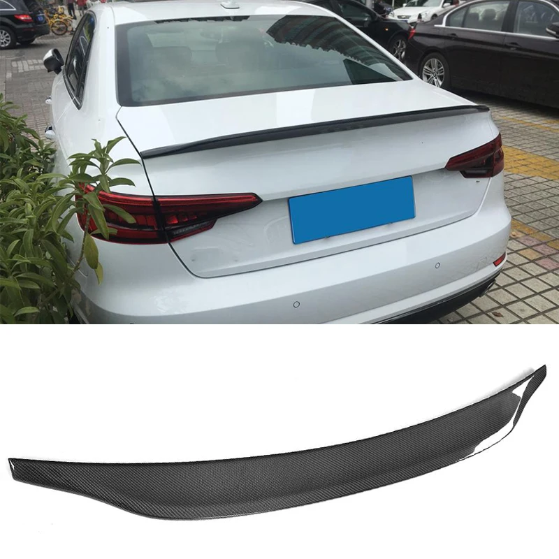 Carbon Fiber Rear Trunk Boot Lip Wing Spoiler For Audi A4 B8 B9 Sedan 4-Door 2009-2018 | Автомобили и мотоциклы