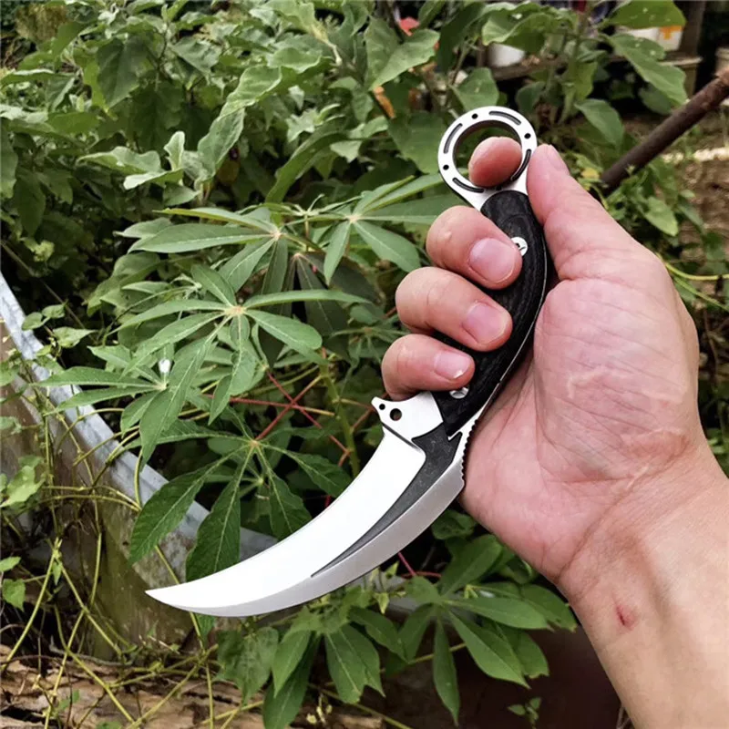 HS Tools DC53 нож с фиксированным лезвием керамбит тактический охотничий кемпинг