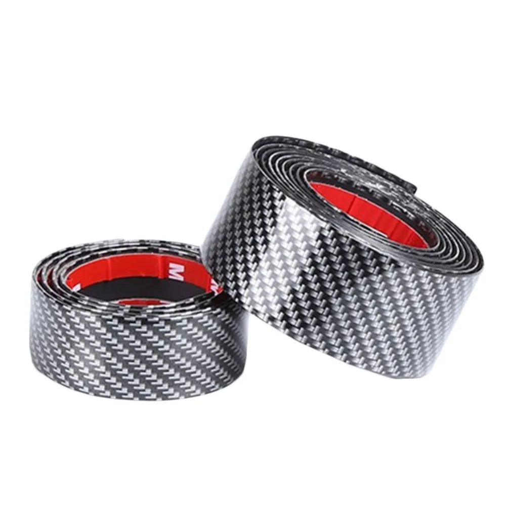 Углеродное волокно мягкая резиновая буферная лента DIY порога протектор Защита