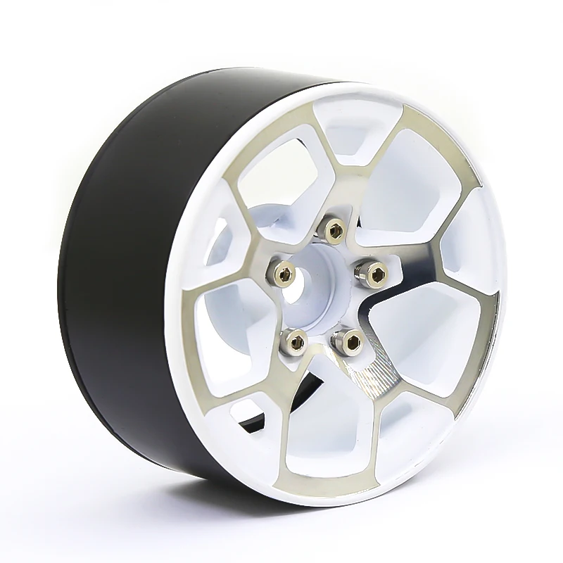 

RS-RC Metal Beadlock Wheel Hub Rim Fit 1.9 Tires for 1/10 RC Crawler Axial SCX10 90046 D90