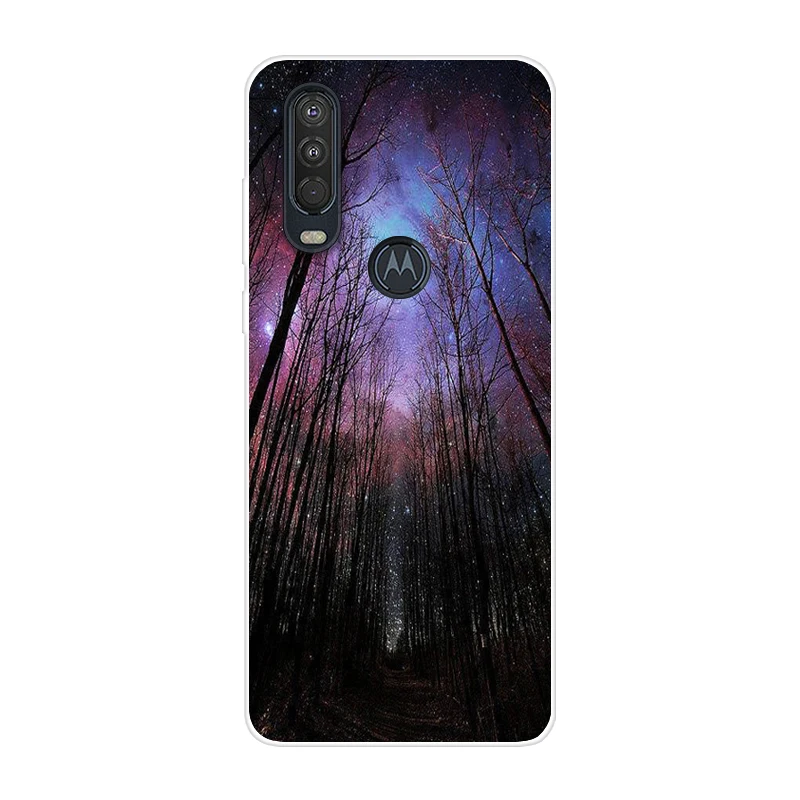 29 Для Motorola One Action чехол 6,3 ''мультяшная мягкая ТПУ Силиконовая задняя крышка для MOTO One Action OneAction чехол для телефона funda One Vision - Цвет: 29