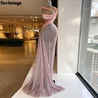 Шикарное розовое платье с юбкой-годе и высоким воротником