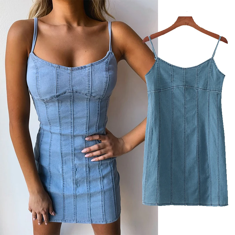 

Женское Ковбойское платье на бретельках, приталенное эластичное обтягивающее платье для вечерние, лето 2020