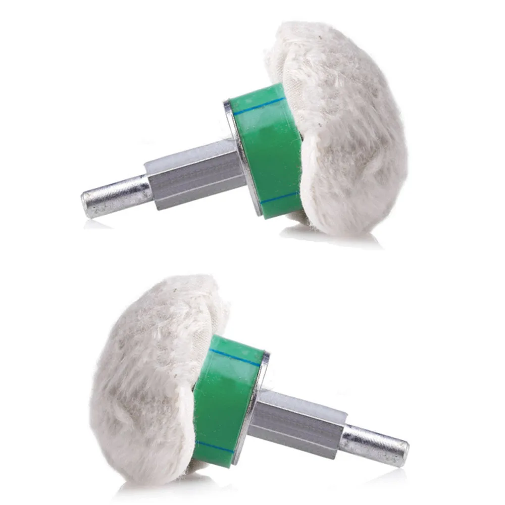 

Green Buffing Wheels Assembly Power Tool 2pcs Parts Cotton Dome Polishing