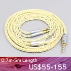 8-жильный позолоченный + палладиевый Серебряный OCC-кабель LN007634 для фокусного прозрачного Elear Elex Elegia Stellia 3,5 мм Pin