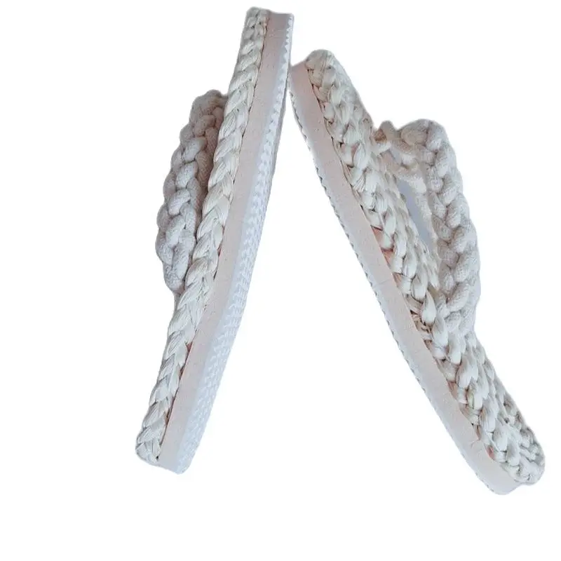 JARYCORN Модные женские и мужские соломенные тапочки китайские сандалии ручной