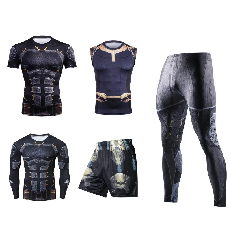 

Mannen Sportkleding Pak Gym Panty Training Kleding Workout Jogging Sport Running Set Trainingspak Bjj Mma Rash Guard Boks Heren