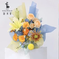 flower wrapping paper 58cm x 58cm new arrival plastic bouquet packaging paper