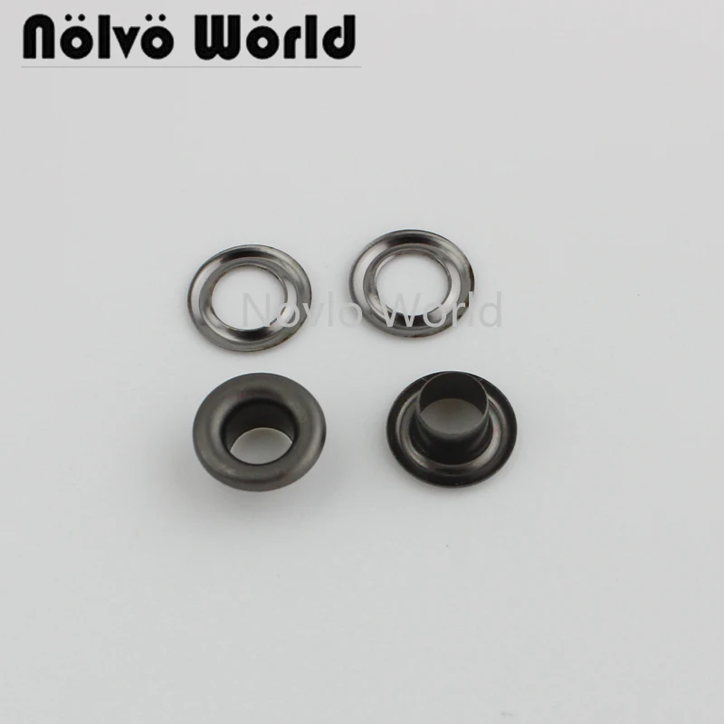 20 шт. внутренняя ширина 6 мм матовые Металлические Люверсы с втулкой для кожаного