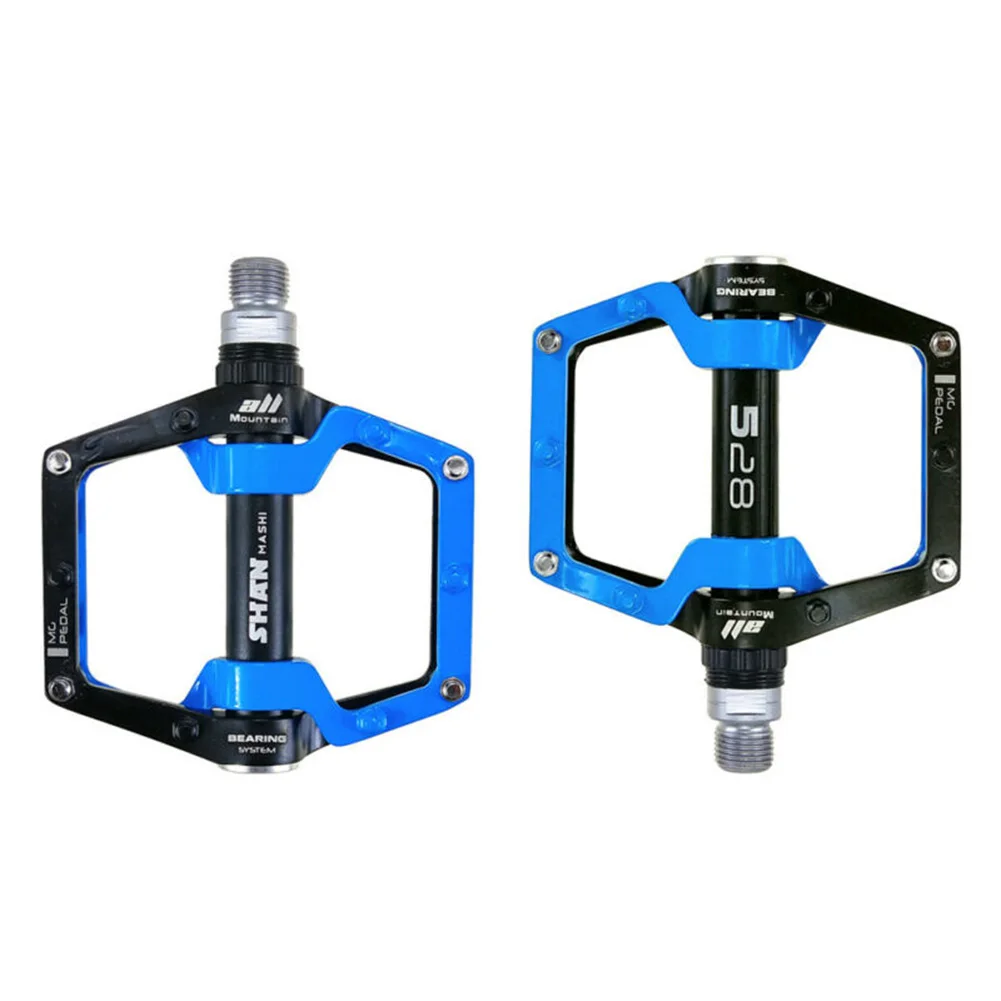 

1 Pair MTB Flat Pedal Road Bike Mountain Bicycle Pedal Flat-Platform Pedals Lightweight Magnesium Alloy