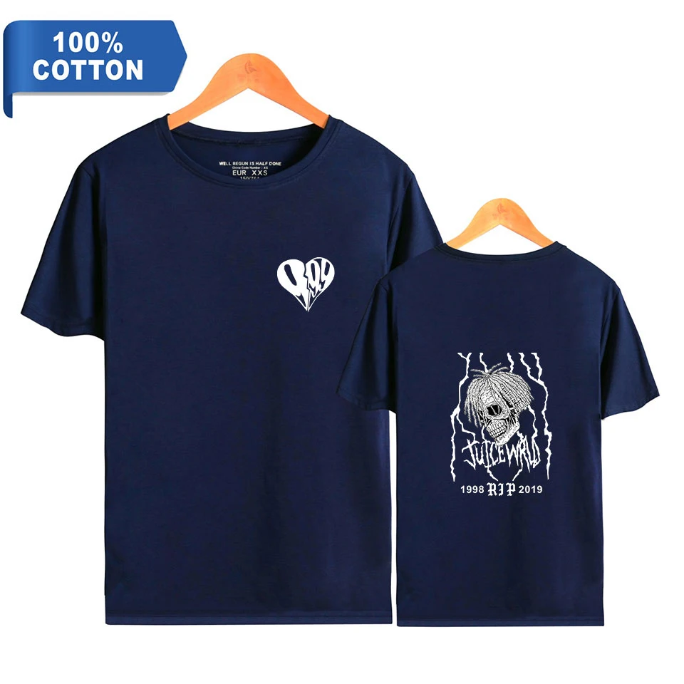 Футболка мужская летняя из 100% хлопка с принтом в стиле хип-хоп | Мужская одежда