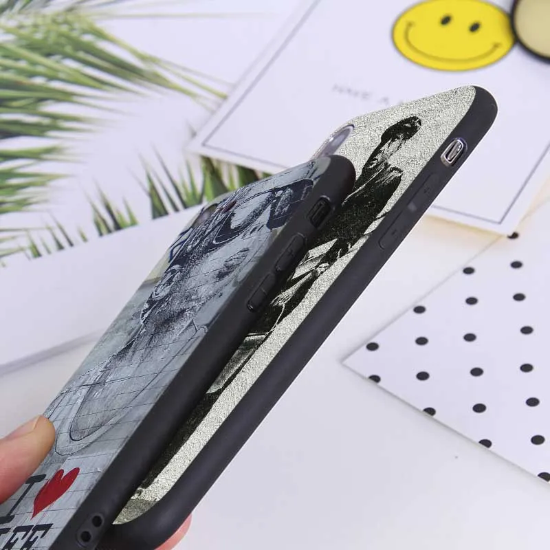 Street Art Banksy Albert palestine Soft Silicone Phone Case for iPhone X XS MAX XR 7 8 6 6S plus 5S SE |