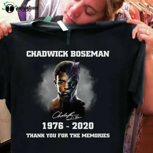 

Men'S T-Shirt Panther RIP Chadwick Boseman Wakanda forever thank you for memories shirt Custom aldult Teen unisex
