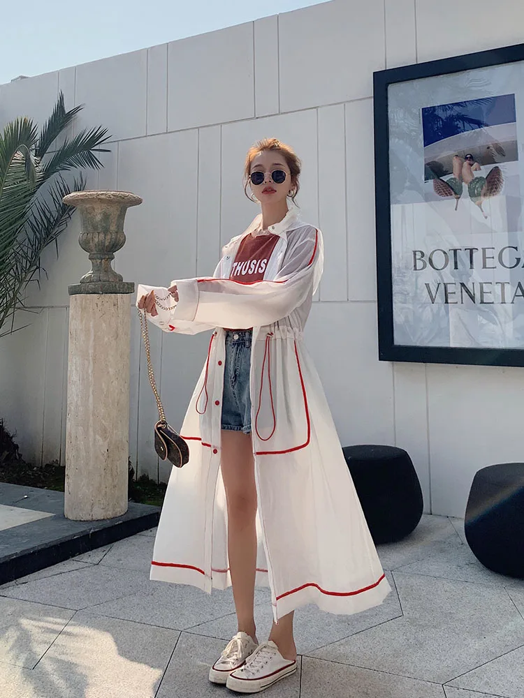 

Sunscreen women's summer thin long coat women's 2021 new ins Korean loose cardigan air conditioning shirt
