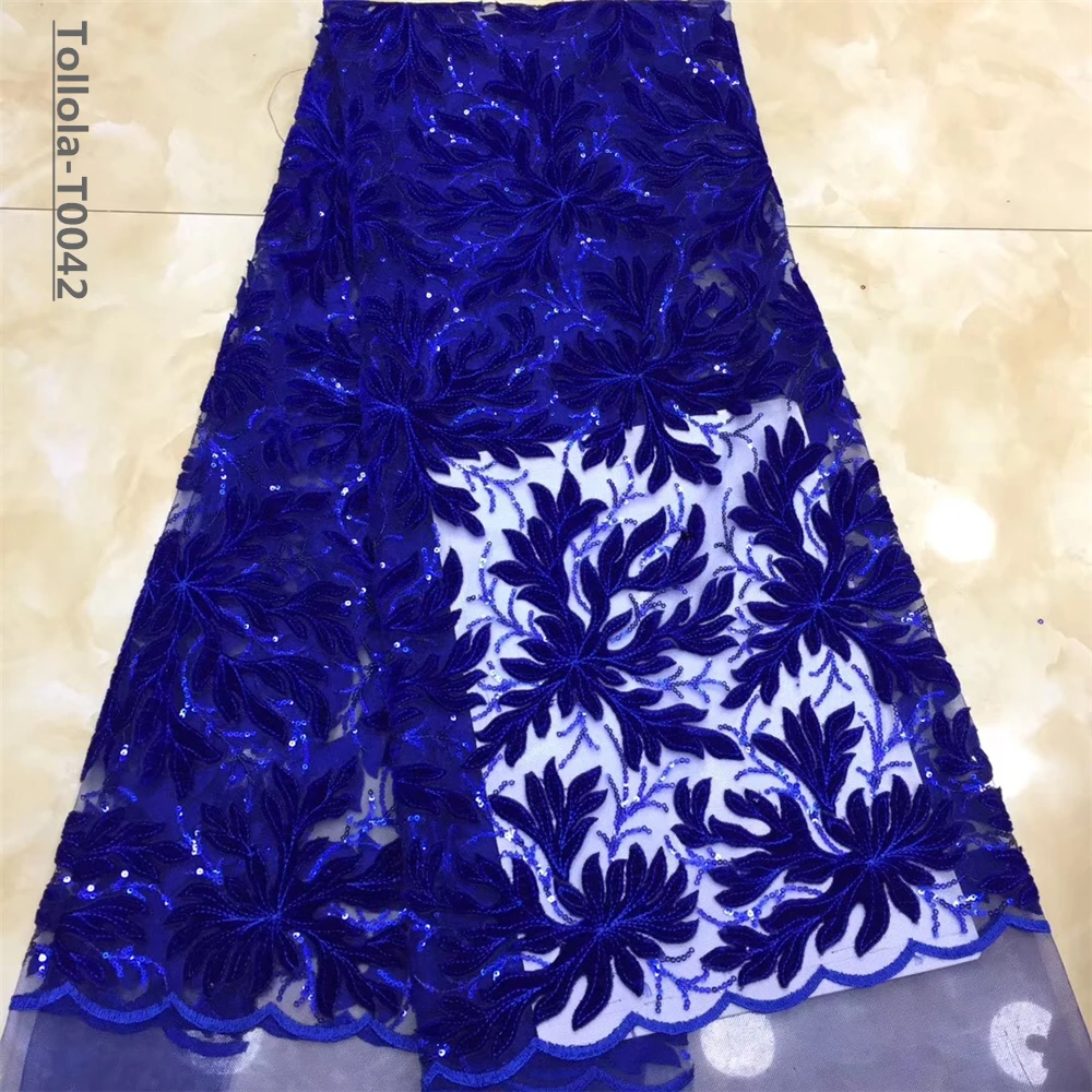VILLIEA новейшее Африканское Тюлевое кружевное полотно бархатное бирюзовое кружево