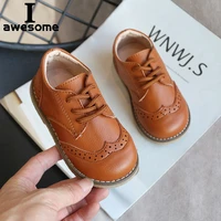 2022 new spring autumn children leather shoes for boys girls casual shoes kids soft bottom casual outdoor shoes baby sneakers