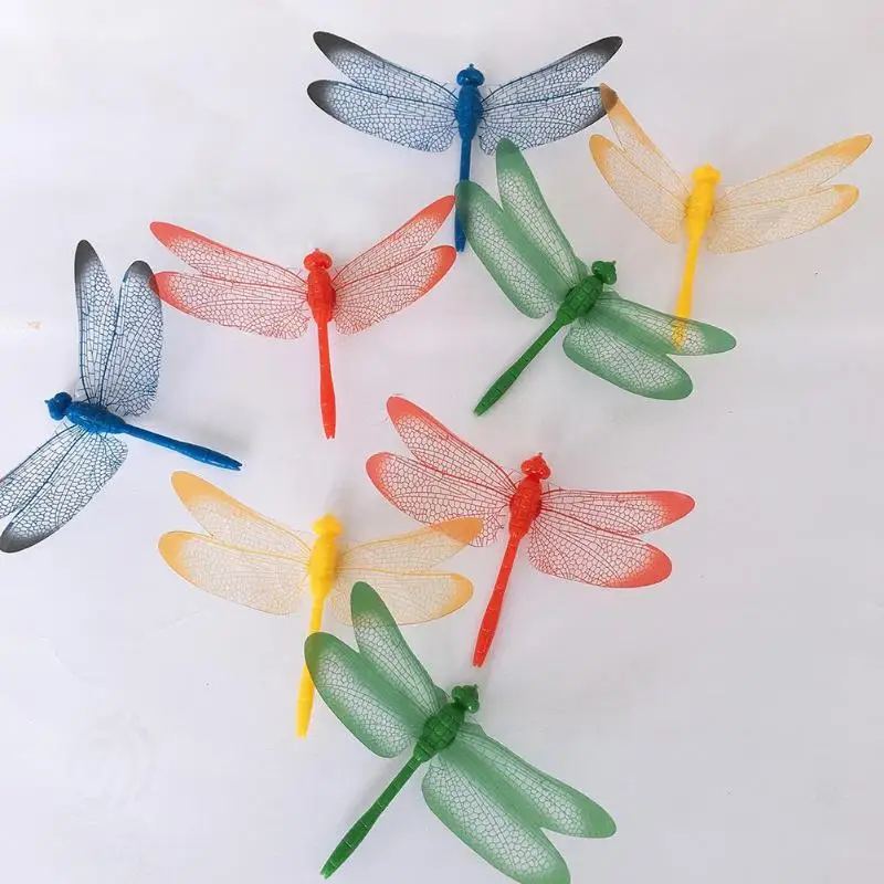 4 шт. ПВХ 3D наклейки в виде стрекозы | Дом и сад