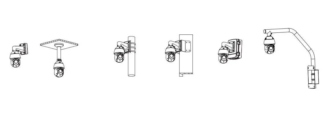 Камера видеонаблюдения Dahua сетевая инфракрасная камера заднего вида 2 МП с