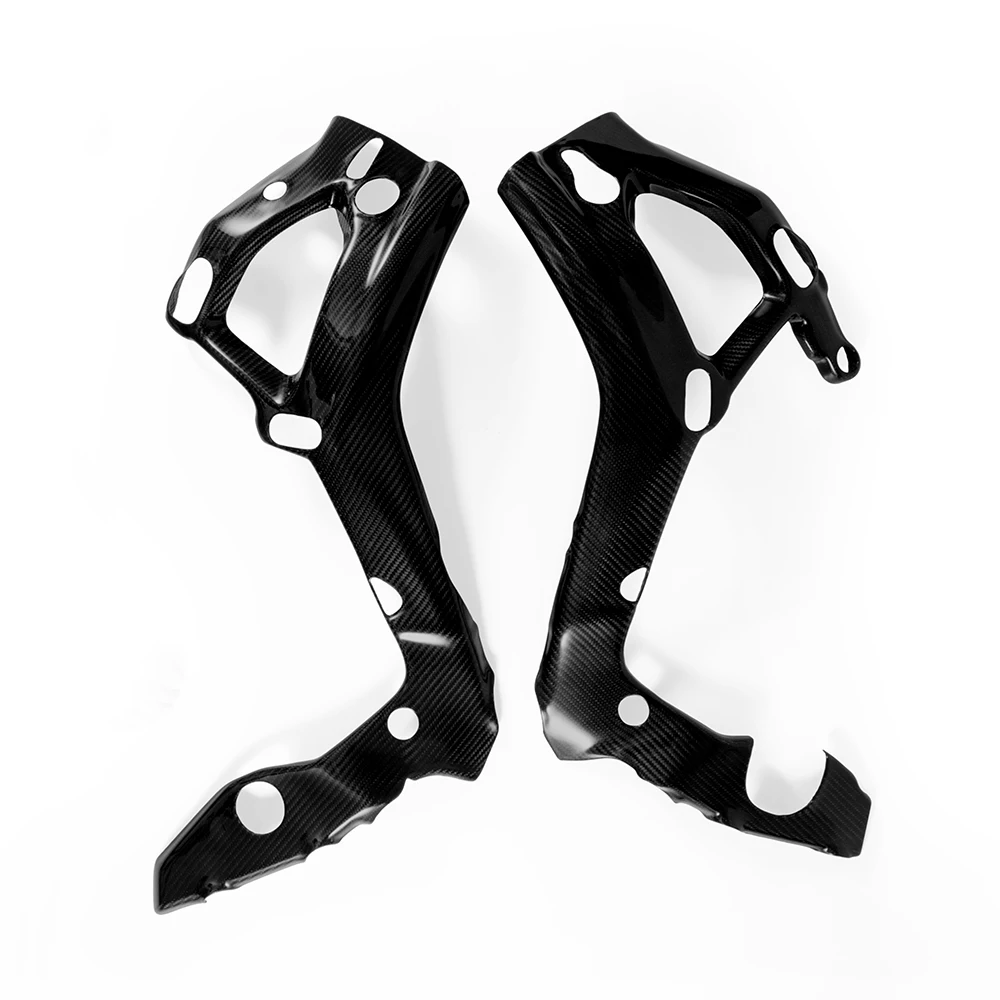 Новинка защитный чехол для рамы мотоцикла из углеродного волокна глянцевый 100%