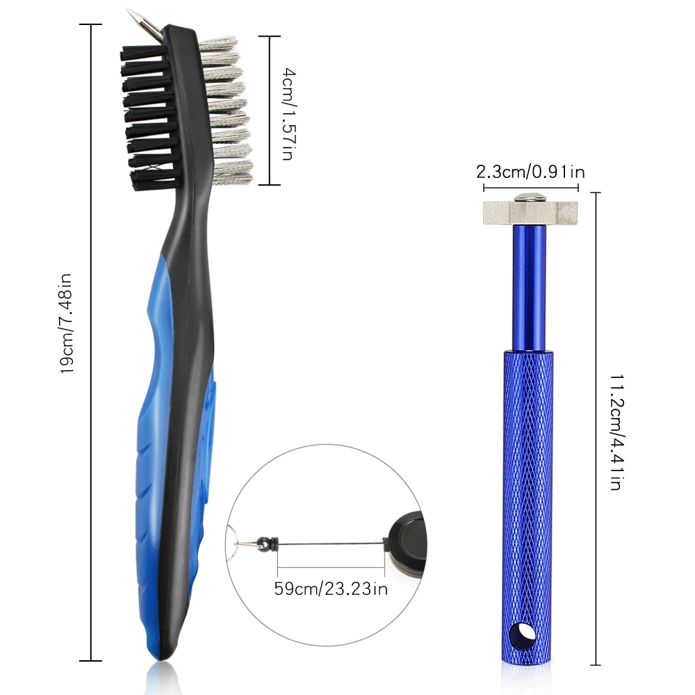 Щетка для чистки головки гольф клуба + точилка инструмент очистки канавок