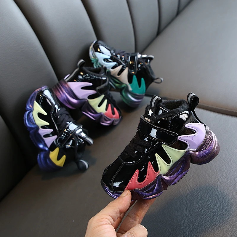 Мальчикив кроссовки 2019 модные осень зима для девочек детская обувь младенцев