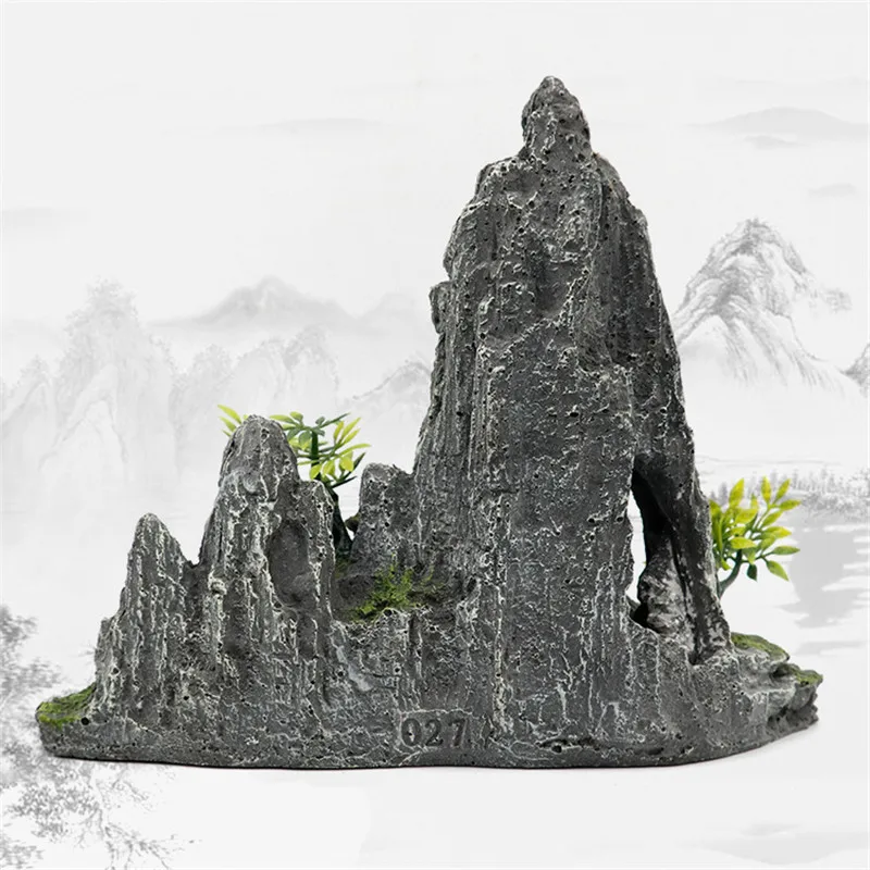 Aapet 1 шт. аксессуары для аквариума декорации Искусственный горный вид украшение |