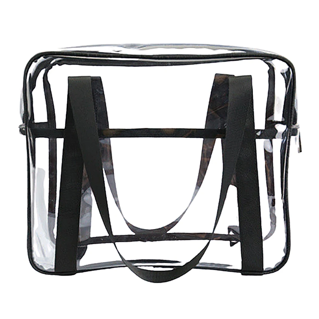 

Clear Bag Handbag Travel Tote Bag, Transparent See Through Clear Tote Bag for