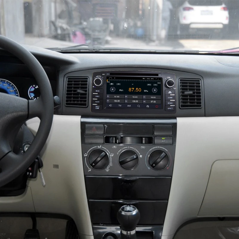 Автомобильный мультимедийный DVD-плеер 2 din android 10 для Toyota Corolla E120 BYD F3 стерео GPS