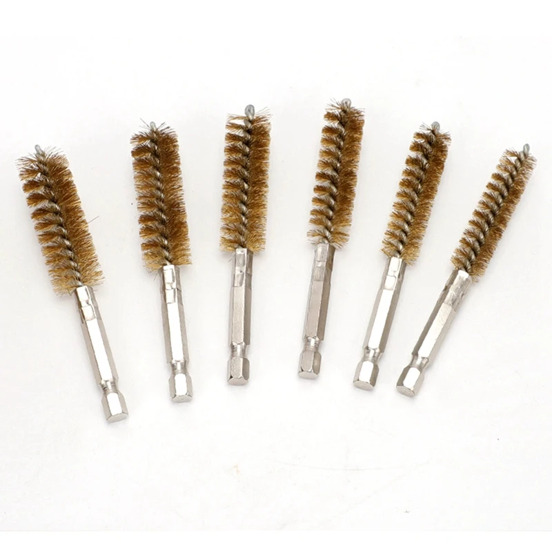 

38PCS/Set Wire Hex Shank Brush Set 1/4 Inch Hex Nylon, Brass, Stainless Steel Wire Brush 8-19mm Cleaning Brush Kit