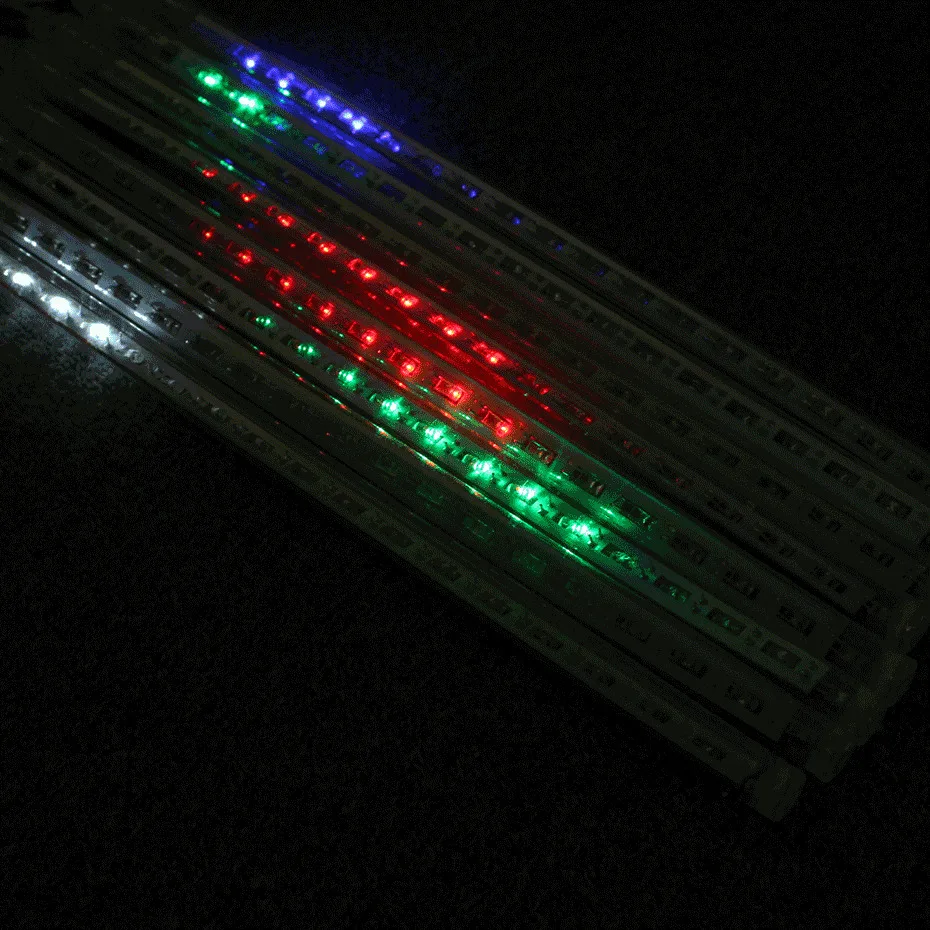 New Year 20cm 30cm 50cm Outdoor Meteor Shower Rain 8 Tubes Led String Lights Waterproof For Christmas Wedding Party Decoration