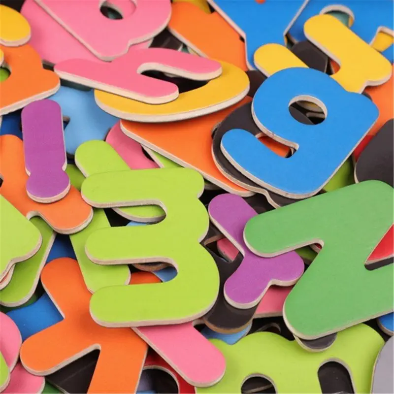 

Magnetic Letters Uppercase Lowercase Foam Alphabet ABC Magnets Toy