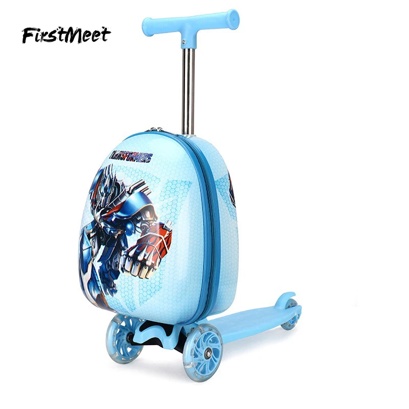 Детский чемодан на колесиках FirstMeet сумка для багажа с мультяшным рисунком 15