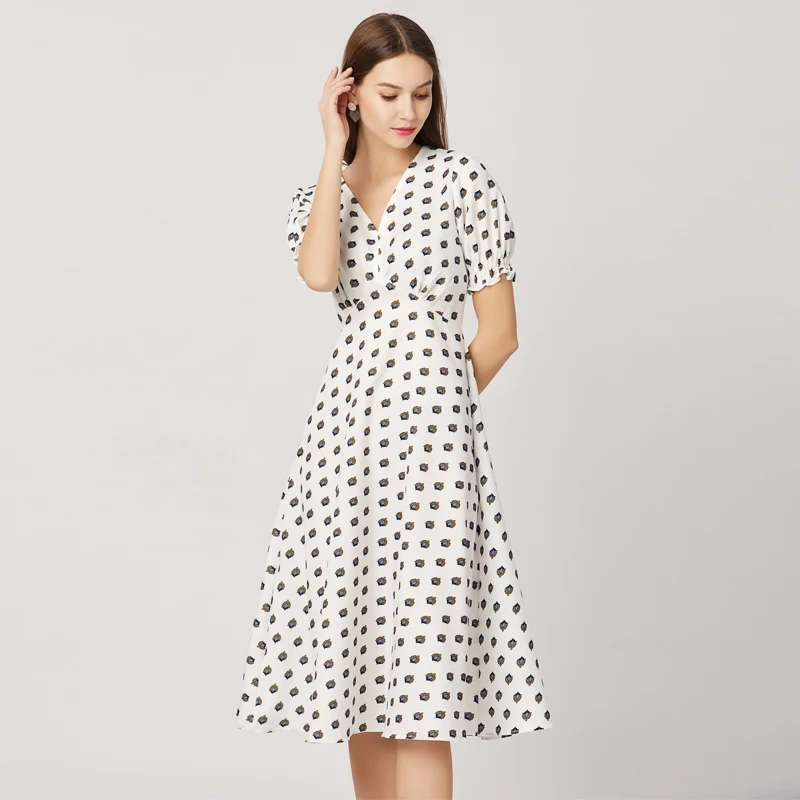 Summer Korean Short-sleeved White Midi Beach Dress Vestidos Mujer Verano 2021 Elegant Women Party Ropa De K6292 | Женская одежда