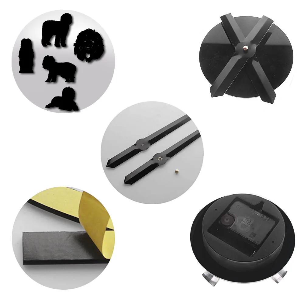 Настенные часы 3D сделай сам Современные Кварцевые акриловые зеркальные наклейки