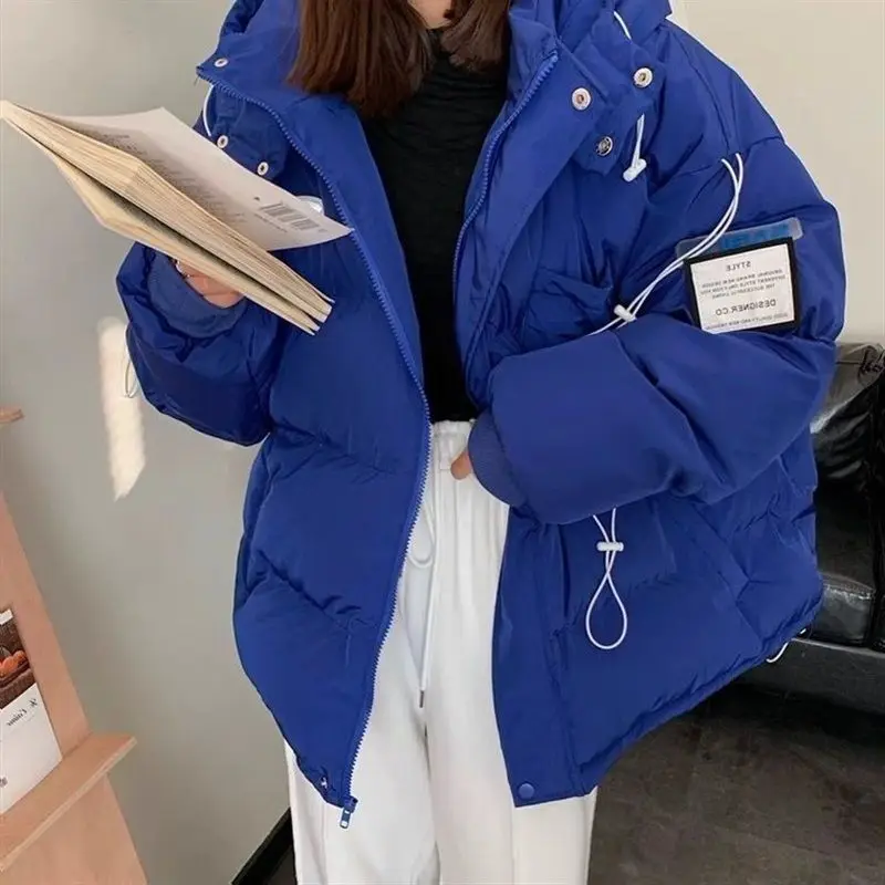 

Nic Women Oversize Jacket Down Cotton Padded Coat Female Puffer Jackets Short Padded Solid Womens Elegant Zipper Clothes