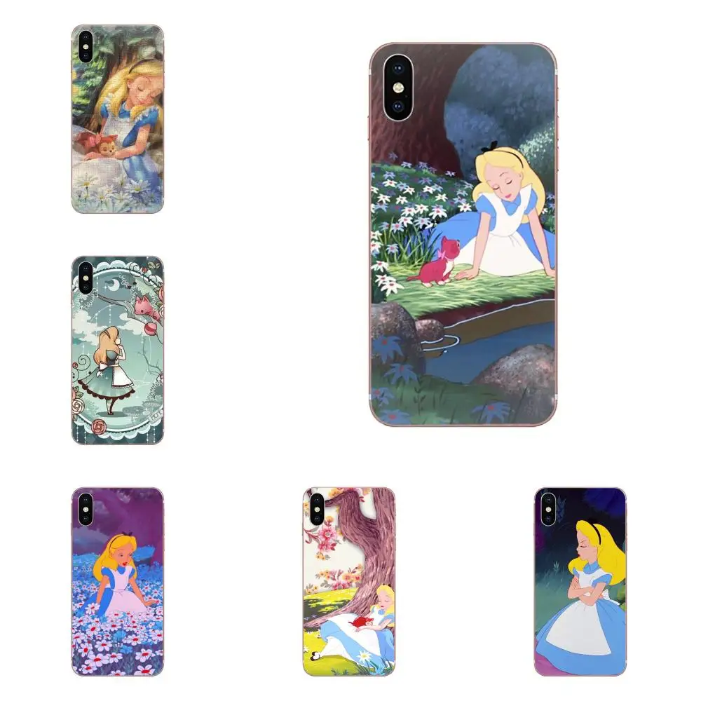 Платье принцессы Алиса в стране чудес прекрасно подходят для Galaxy Grand A3 A5 A7 A8 A9 A9S On5