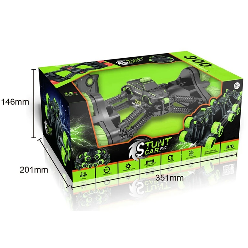 Rc Car 2.4Ghz 360 Degrees Rotate Climbing Telescopic Bigfoot Remote Control Model Off-Road Vehicle Toy | Игрушки и хобби
