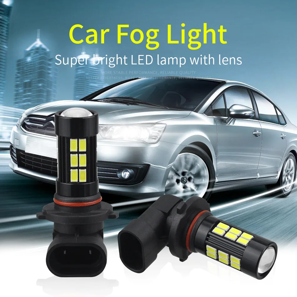 2 шт./компл. автомобиля Светодиодный Противотуманные фары H8 H11 9005 9006 5630 27