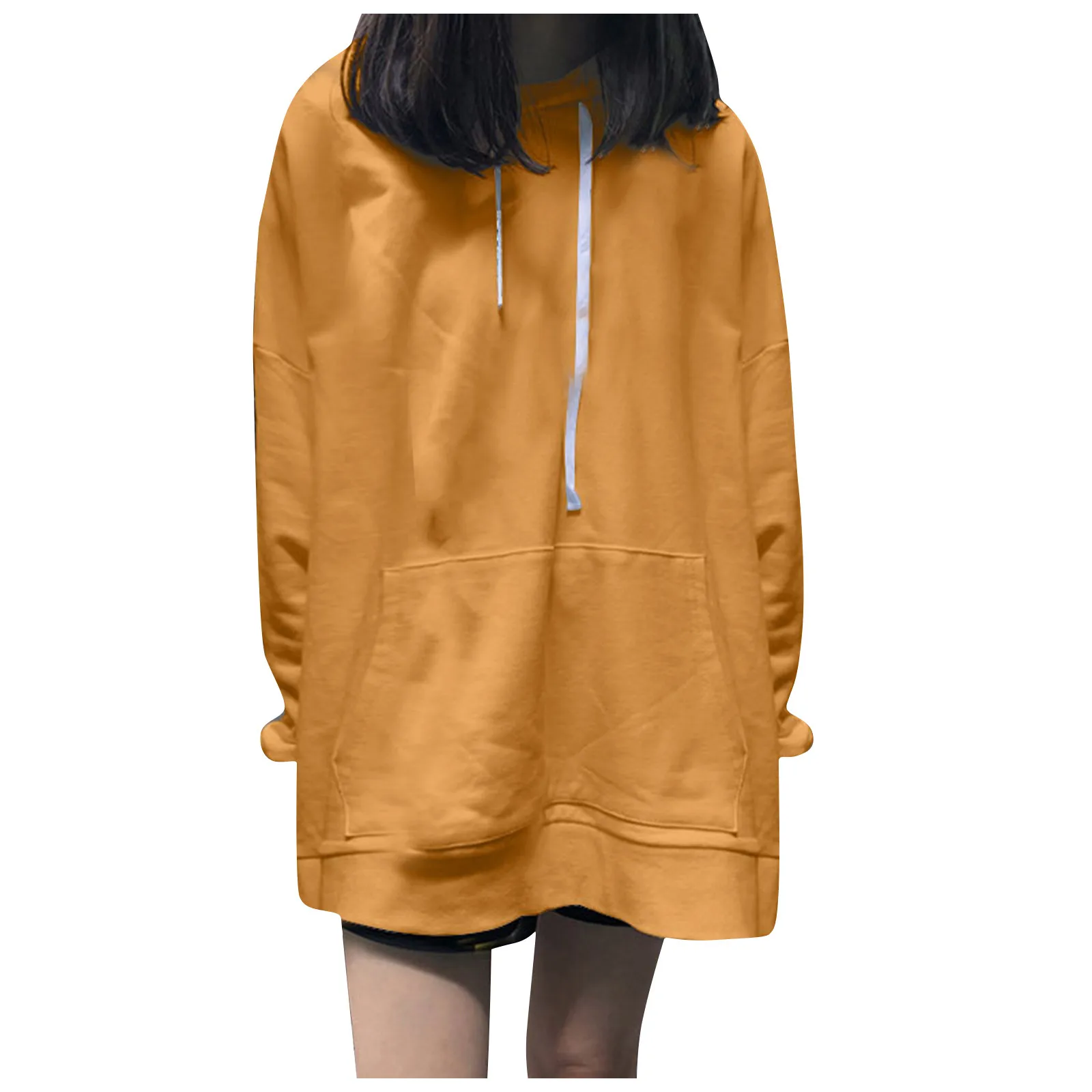 

Women Hoodie Hooded Thin Jacket Casual Vitality Loose Sweater Pockets Coat Female Casual Long Sleeve Pullover Tops Con Capucha