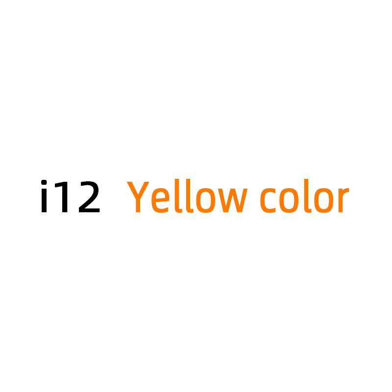Yellow Прямая поставка i12 TWS Bluetooth 5,0 наушники двойные звонки стерео умные сенсорные наушники для iPhone Pk I10 I30 i200 наушники - Цвет: Yellow