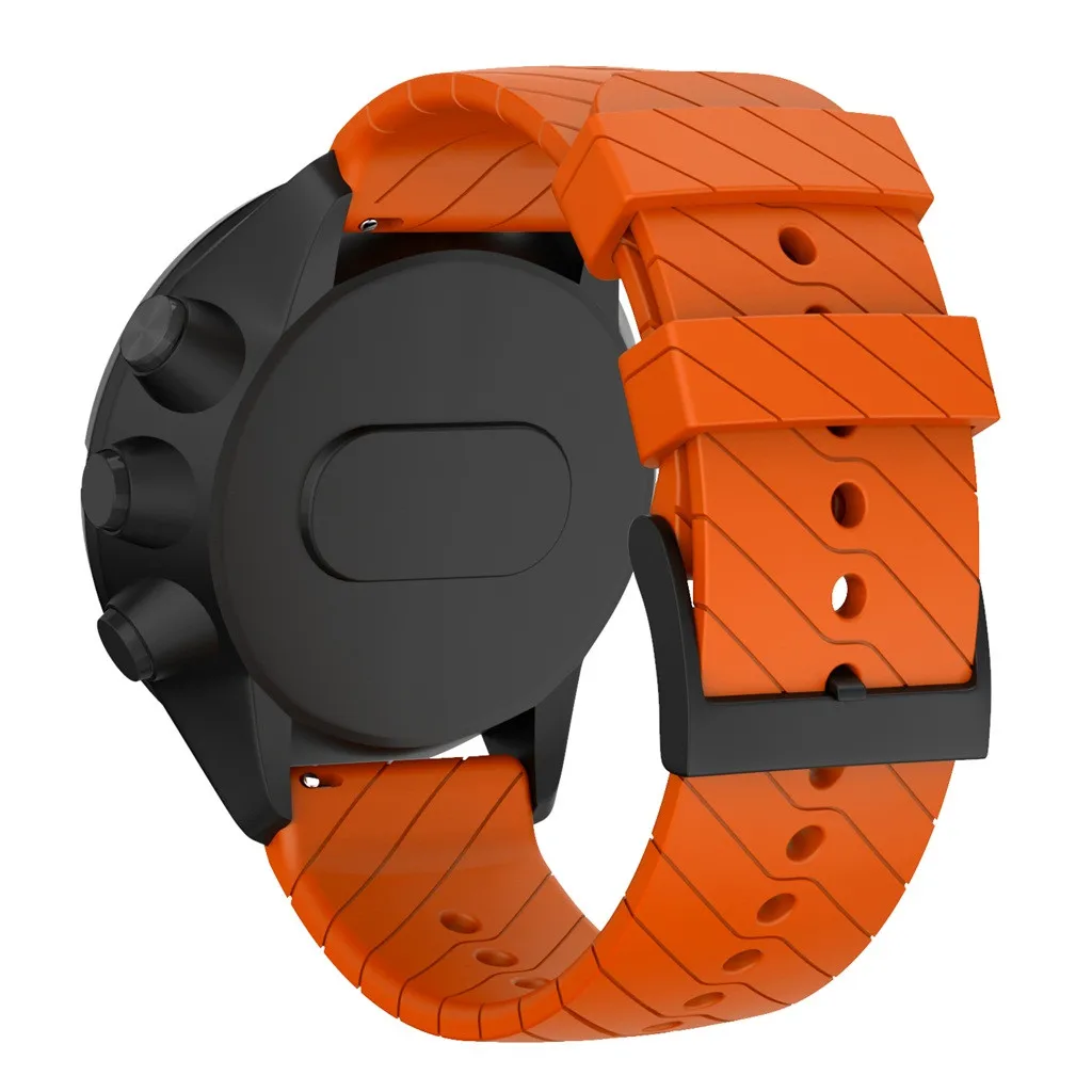 Спортивный мягкий силиконовый сменный ремешок для Suunto 9/9 Baro медные часы Смарт часы браслет долговечные аксессуары#917
